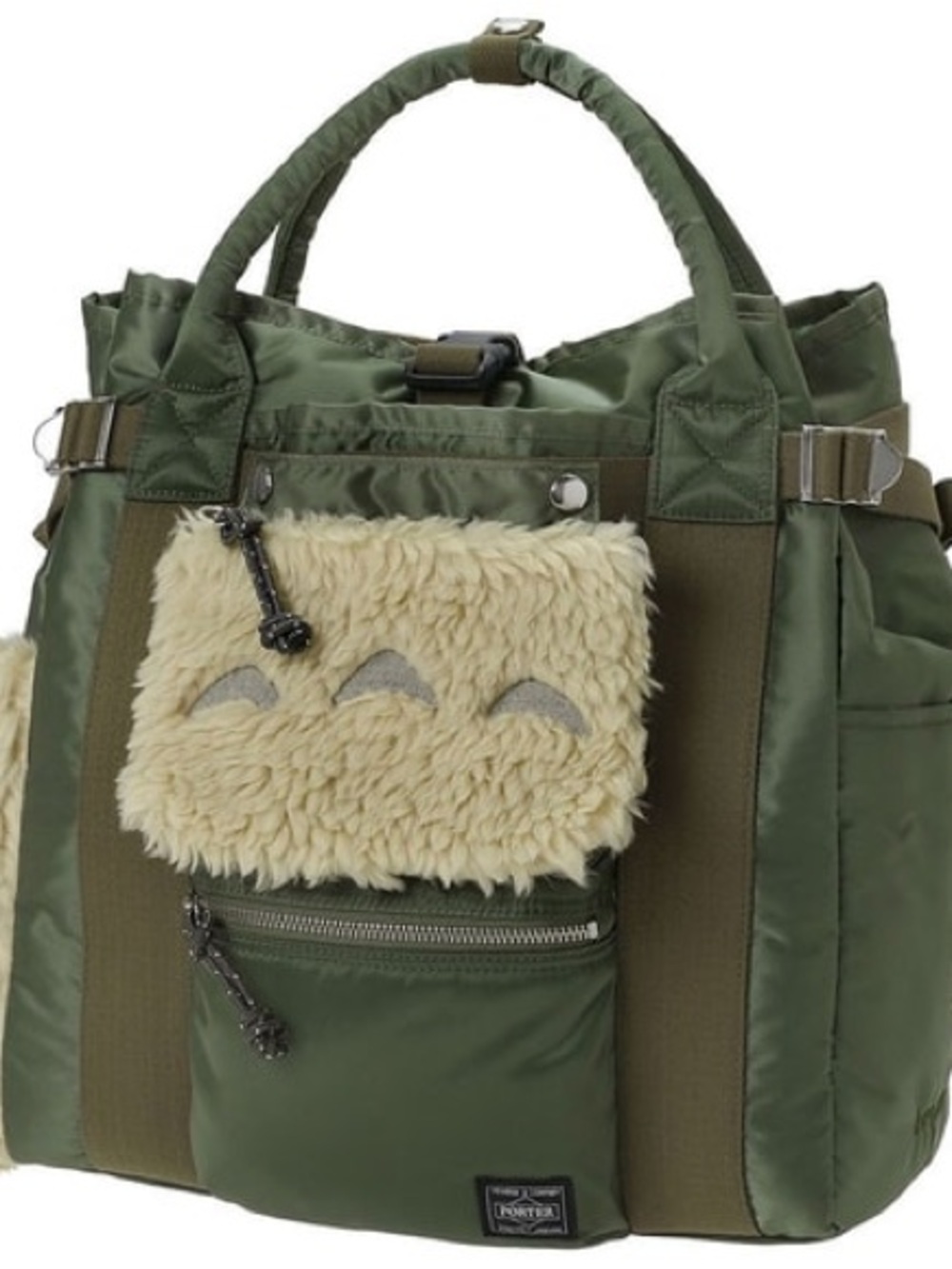 PORTER × My Neighbor Totoro limited-edition backpack in olive